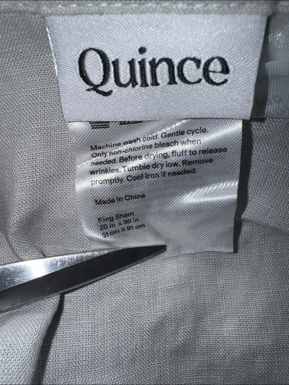 Quince King Flange set of 2 Pillow Shams new in package.